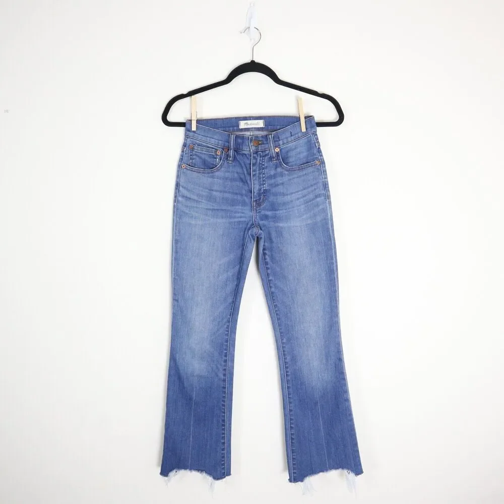 Madewell Size 23 Cali Demi-Boot Jeans Destructed-Hem Edition Style H5900 - Picture 2 of 11